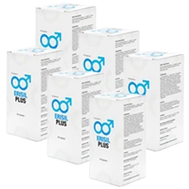 Pack de 6 bouteilles d'Erisil Plus pour un soutien prolongé de la fonction érectile.