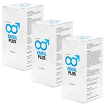 Pack de 3 bouteilles d'Erisil Plus, offre standard pour booster la performance.