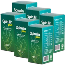 Lot de 6 bouteilles de Spirulin Plus pour une cure complète