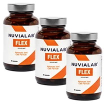 Pack de trois flacons de NuviaLab Flex, correspondant à l'offre recommandée