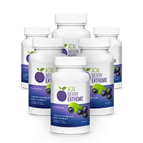 Lot de six bouteilles Acai Berry Extreme