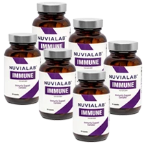 Lot de six flacons de NuviaLab Immune, offre économique 6 mois