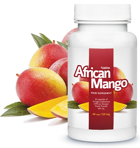 Boîte et gélules African Mango : complément naturel pour la perte de poids et la minceur.