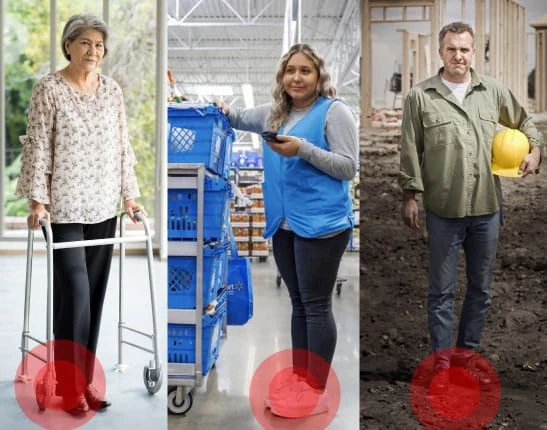 Douleurs aux pieds limitant les activités quotidiennes